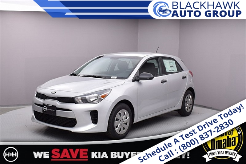 New 2018  Kia Rio 5-Door 5d Hatchback LX 6spd at Blackhawk Used Cars near Bettendorf, IA