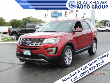 Used 2016 Ford Explorer 4d SUV 4WD Limited at Blackhawk Used Cars near Bettendorf, IA