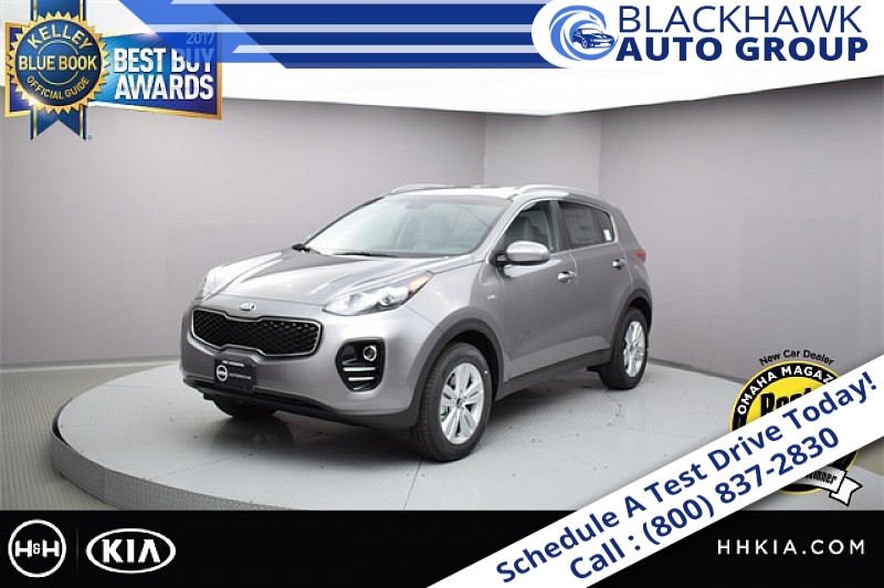 New 2018  Kia Sportage 4d SUV AWD LX w/Popular Pkg at Blackhawk Used Cars near Bettendorf, IA