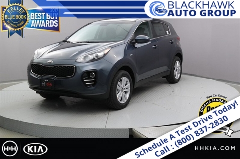New 2018 Kia Sportage 4d SUV AWD LX at Blackhawk Used Cars near Bettendorf, IA