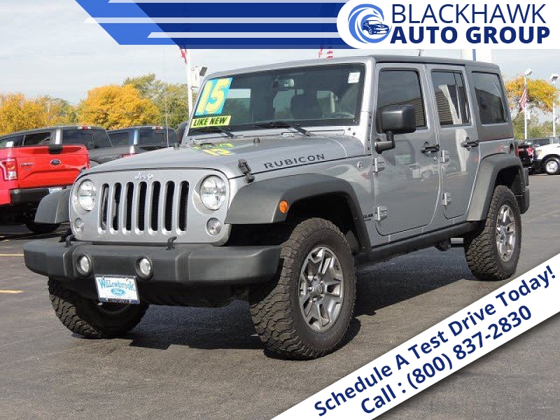 Used 2015  Jeep Wrangler Unlimited 4d Convertible Rubicon at Promax Motors near Davenport, IA