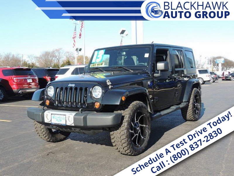 Used 2013  Jeep Wrangler Unlimited 4d Convertible Sahara at Promax Motors near Davenport, IA