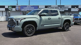 Used 2024  Toyota Tundra 4WD Platinum CrewMax 5&period;5ft Bed at Kona Nissan near Kailua Kona&comma; HI