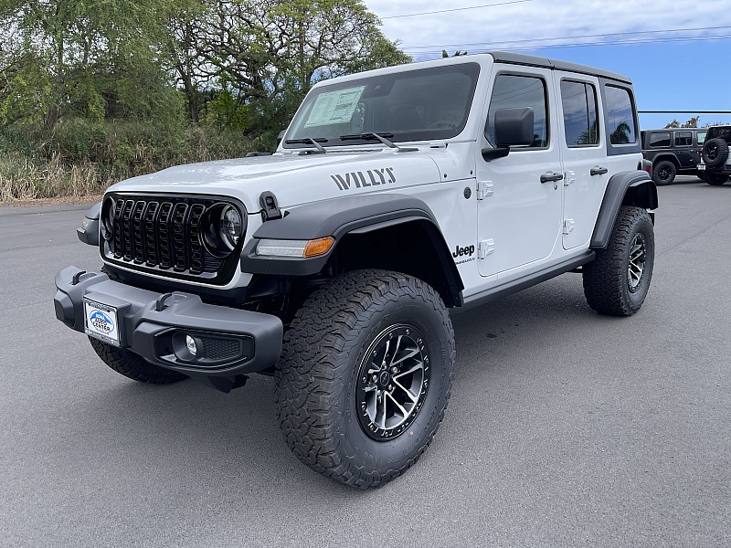 New 2024  Jeep Wrangler Willys 4 Door 4x4 at IK Auto Group near Hilo, HI