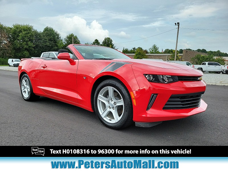 Used 2017  Chevrolet Camaro 2d Convertible LT1 Turbo at Peters Auto Mall near High Point, NC