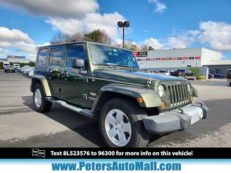 Used 2008  Jeep Wrangler Unlimited 4d Convertible RWD Sahara at Peters Auto Mall near High Point, NC