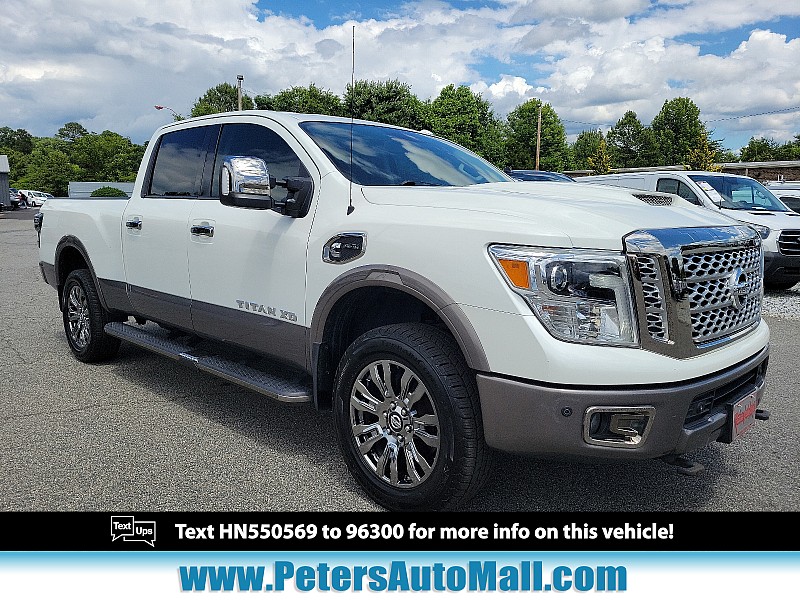 Used 2017  Nissan Titan XD 4WD Crew Cab Platinum Reserve Diesel at Peters Auto Mall near High Point, NC