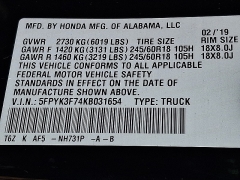 Used 2019  Honda Ridgeline Crew Cab AWD RTL-E at Peters Auto Mall near High Point&comma; NC