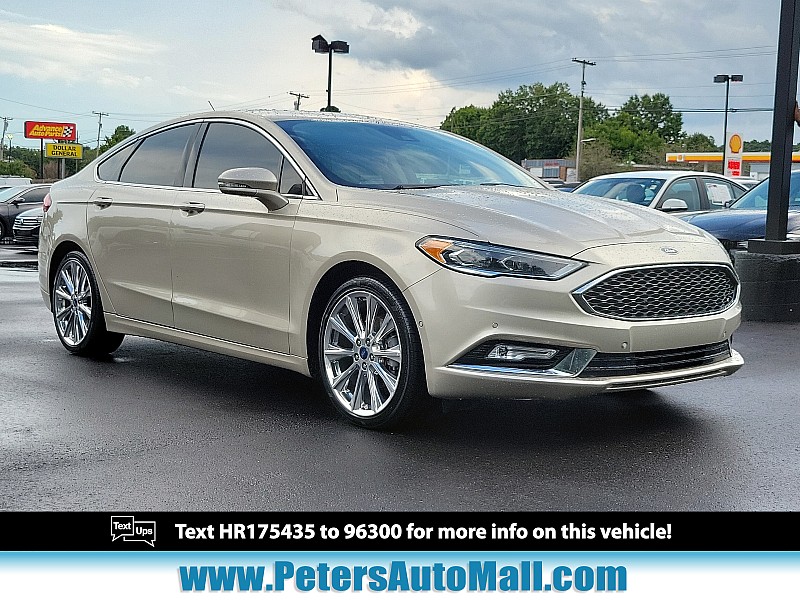 Used 2017  Ford Fusion 4d Sedan Platinum at Peters Auto Mall near High Point, NC