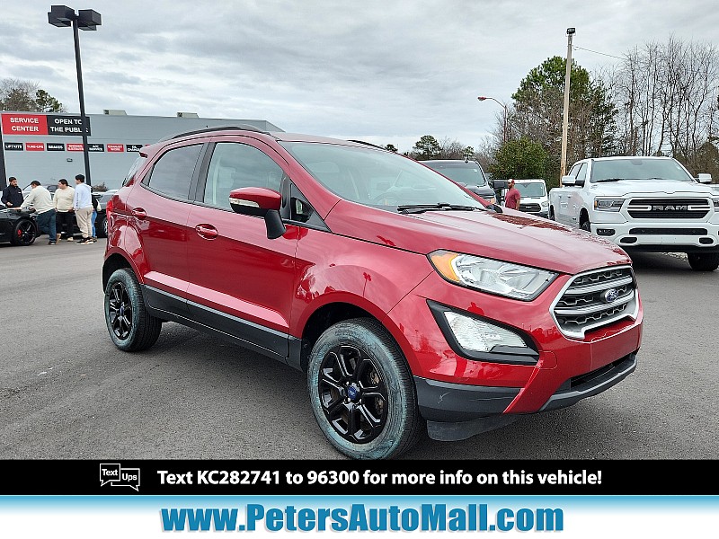 Used 2019  Ford EcoSport 4d SUV 4WD SE at Peters Auto Mall near High Point, NC