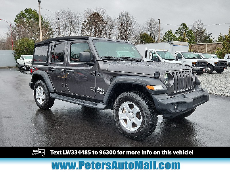 Used 2020  Jeep Wrangler Unlimited 4d SUV 4WD Sport Altitude at Peters Auto Mall near High Point, NC