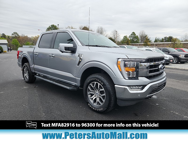 Used 2021  Ford F-150 4WD LARIAT SuperCrew 5.5' Box at Peters Auto Mall near High Point, NC