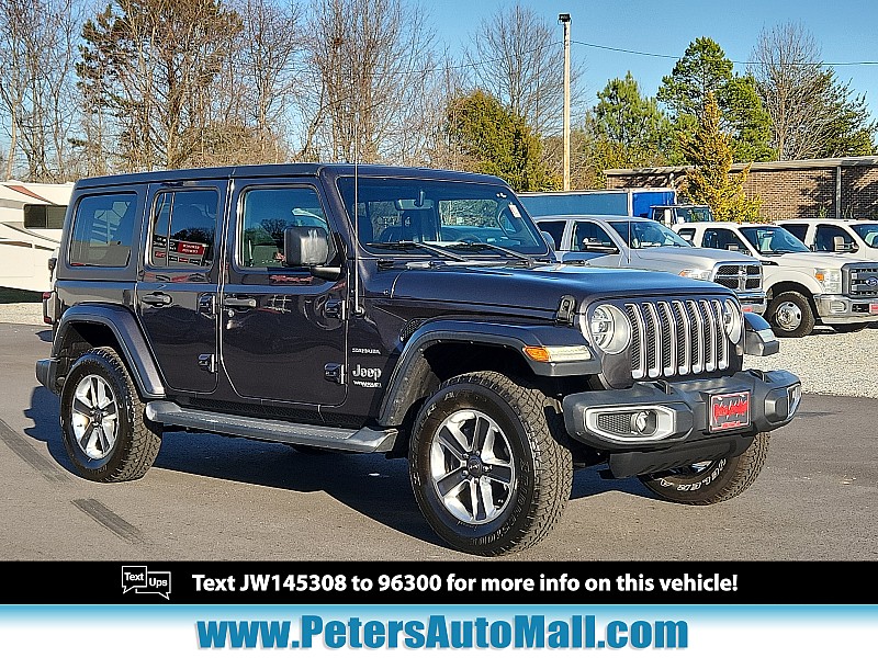 Used 2018  Jeep Wrangler Unlimited 4d SUV 4WD Sahara at Peters Auto Mall near High Point, NC