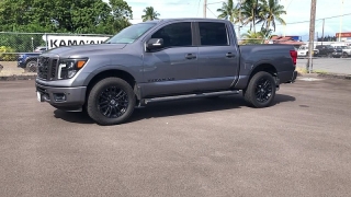 Used 2019  Nissan Titan 4WD Crew Cab SL Midnight Edition at Kama'aina Nissan near Hilo&comma; HI