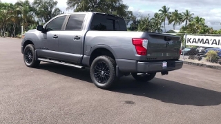 Used 2019  Nissan Titan 4WD Crew Cab SL Midnight Edition at Kama'aina Nissan near Hilo&comma; HI