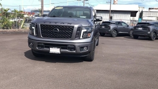 Used 2019  Nissan Titan 4WD Crew Cab SL Midnight Edition at Kama'aina Nissan near Hilo&comma; HI