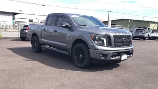 Used 2019  Nissan Titan 4WD Crew Cab SL Midnight Edition at Kama'aina Nissan near Hilo&comma; HI