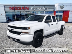 Used 2017  Chevrolet Silverado 1500 4WD Double Cab Custom at Kona Nissan near Kailua Kona&comma; HI