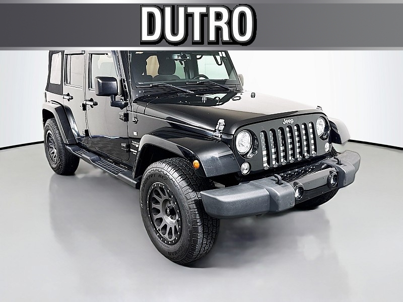 Used 2017  Jeep Wrangler Unlimited 4d Convertible Sahara at Dutro Auto near Zanesville&comma; OH
