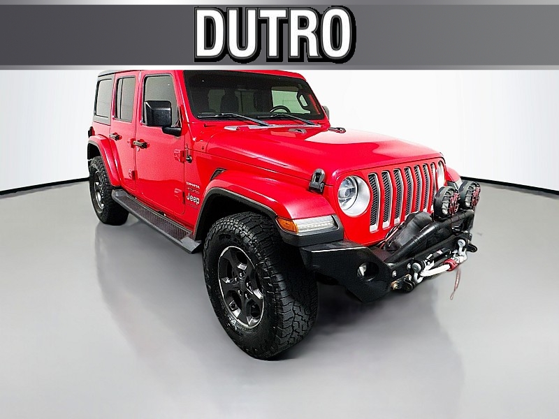 Used 2018  Jeep Wrangler Unlimited 4d SUV 4WD Sahara at Dutro Auto near Zanesville, OH