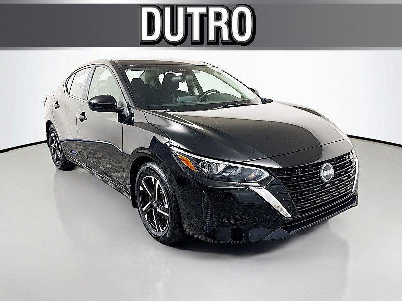 SUPER BLACK 2025 Nissan Sentra SV FWD Sedan Front-Wheel Drive Continuously Variable Transmission