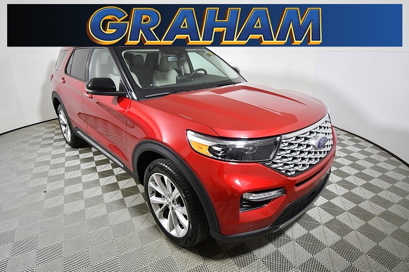 Used 2022  Ford Explorer Platinum Hybrid 4WD at Graham Auto Mall near Mansfield, OH