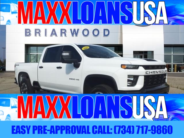 Used 2021  Chevrolet Silverado 2500HD 4WD Crew Cab 159" Custom Gas at Maxx Loans near , 