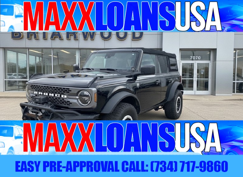 Used 2022  Ford Bronco Big Bend 4 Door Advanced 4x4 at Maxx Loans near St&period; Adrian&comma; MI