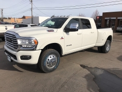 New 2023 Ram 3500 4WD Longhorn Mega Cab 6'4" Box at Charbonneau Car Center near Dickinson, ND