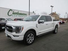 Used 2021 Ford F-150 4WD Platinum SuperCrew 6.5' Box Hybrid at Charbonneau Car Center near Dickinson, ND