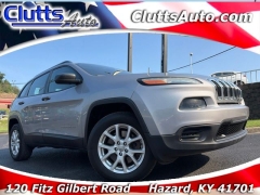 Used 2015  Jeep Cherokee 4d SUV 4WD Sport at Clutts Auto Sales near Hazard&comma; KY