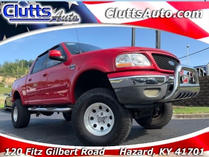 Used 2002 Ford F-150 4WD SuperCrew XLT at Clutts Auto Sales near Hazard, KY