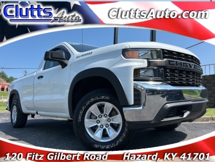 Used 2019 Chevrolet Silverado 1500 4WD Reg Cab Work Truck Longbed at Clutts Auto Sales near Hazard, KY