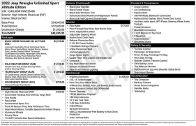 Used 2022  Jeep Wrangler Unlimited Sport Altitude 4x4 at Drive Now Westlake near Westlake&comma; OH