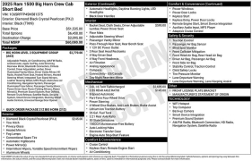 Used 2025  Ram 1500 Big Horn 4x4 Crew Cab 5'7" Box at DriveNow Mayfield near Mayfield Heights&comma; OH