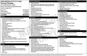 Used 2025  Mazda CX-70 3&period;3 Turbo Premium Package AWD at DriveNow Mayfield near Mayfield Heights&comma; OH