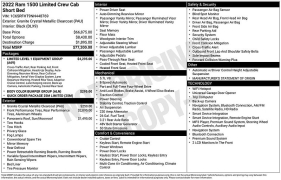 Used 2022  Ram 1500 4WD Limited Crew Cab 5'7" Box at DriveNow Mayfield near Mayfield Heights&comma; OH
