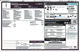 Used 2021  Lincoln Nautilus Reserve AWD at DriveNow Mayfield near Mayfield Heights&comma; OH