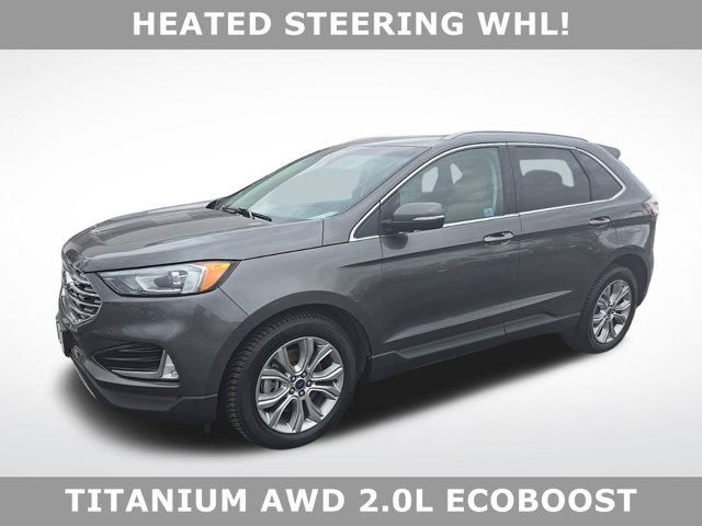 Used 2019  Ford Edge 4d SUV AWD Titanium at Mike Burkart Ford near Plymouth, WI