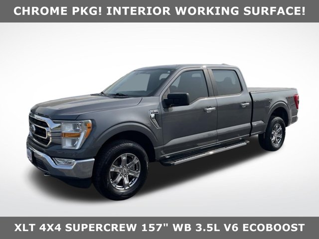 Used 2021  Ford F-150 4WD XLT SuperCrew 6.5' Box at Mike Burkart Ford near Plymouth, WI