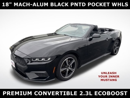 Used 2024 Ford Mustang EcoBoost Premium Convertible at Mike Burkart Ford near Plymouth, WI