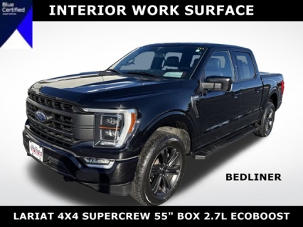 Used 2021 Ford F-150 4WD LARIAT SuperCrew 5.5' Box at Mike Burkart Ford near Plymouth, WI