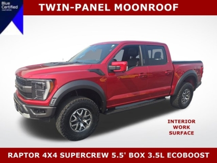 Used 2022 Ford F-150 4WD Raptor SuperCrew 5.5' Box at Mike Burkart Ford near Plymouth, WI