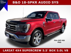 Used 2022  Ford F-150 4WD LARIAT SuperCrew 5.5' Box at Mike Burkart Ford near Plymouth, WI