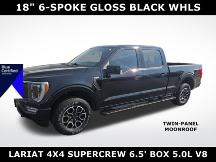 Used 2021 Ford F-150 4WD LARIAT SuperCrew 6.5' Box at Mike Burkart Ford near Plymouth, WI