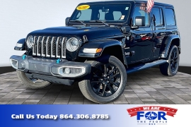 Used 2023  Jeep Wrangler 4xe Sahara 4x4 at The Gilstrap Family Dealerships near Easley&comma; SC