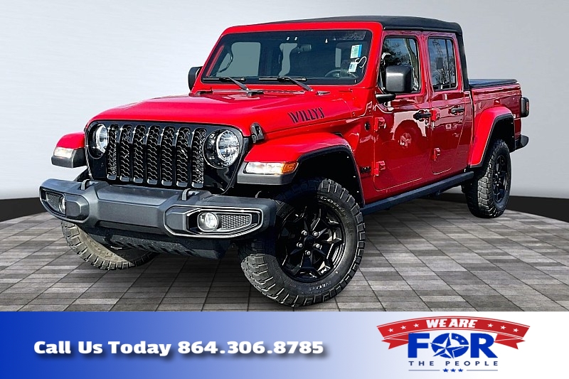 Used 2021  Jeep Gladiator Willys Sport 4x4 at The Gilstrap Family Dealerships near Easley, SC