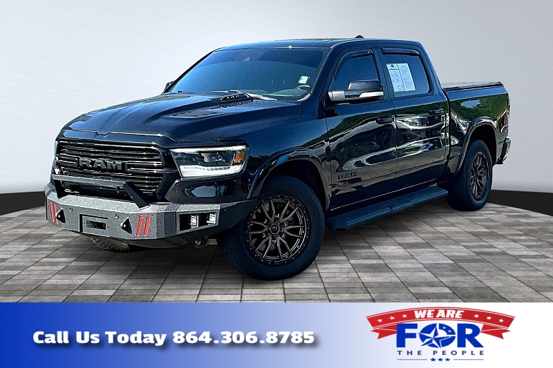 Used 2021  Ram 1500 4WD Laramie Crew Cab 5'7" Box at The Gilstrap Family Dealerships near Easley, SC