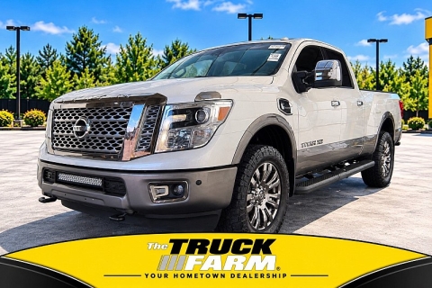 Used 2018 Nissan Titan XD 4WD Crew Cab Platinum Reserve Diesel at The Truck Farm near Easley, SC