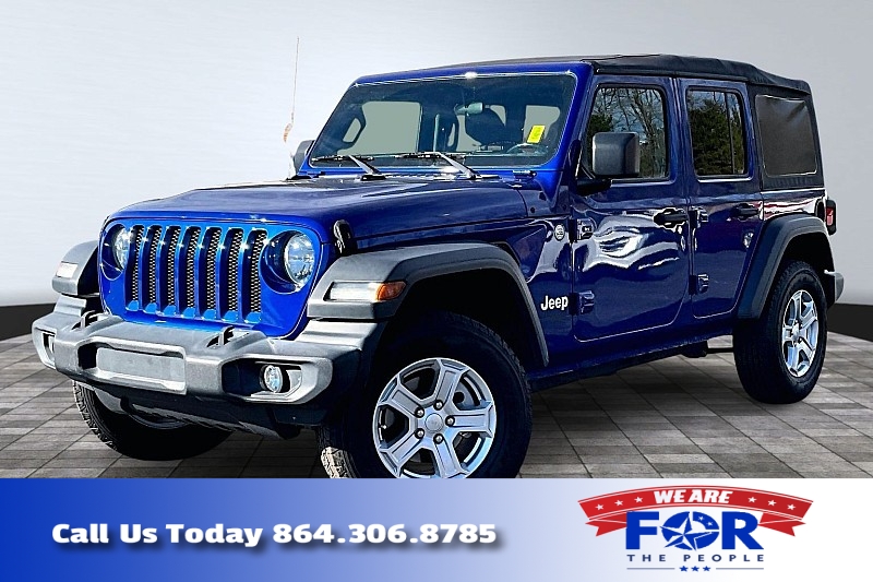 Used 2020  Jeep Wrangler Unlimited 4d SUV 4WD Sport S at The Gilstrap Family Dealerships near Easley&comma; SC